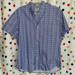 J. Crew Mens Short Sleeve Button Down